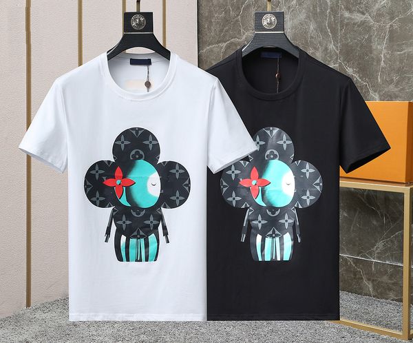 

mens designer summer t-shirt letter print short sleeve crew neck cotton t-shirt m-xxxl l135, White;black