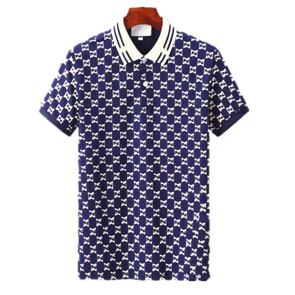 

mens polo shirts business lapel casual t shirts monogram asian sizes, White;black