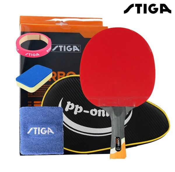 STIGA Professional Carbon 6 Stars Table Tennis Racket для наступательных ракеток Sport Racket Ping Pong Raquete Pimples в 220623