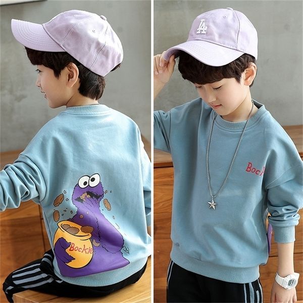 Abbigliamento per bambini ragazzi maglione autunno a maniche lunghe 4-14 bambini grandi bambino Felpa vampirina LJ201216