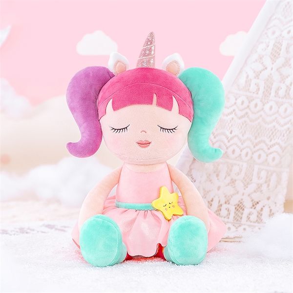 Куклы фаршированные животные куклы Unicorn Plush Toys Kids Girl Gifts Kids Clate Toys Детская тряпичная куколка Magical Princess Doll 220516