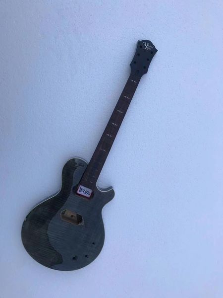 

diy electric guitar tiger maple without hardwares in stock w1340