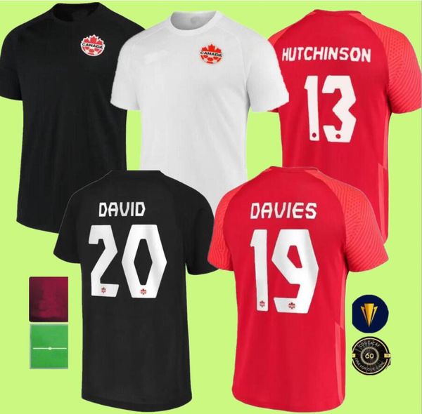 

2022 canada soccer jerseys davies david osorio 2021 21 22 home away 3rd national team evstaquio hutchinson cavallini laryea millar hoilett f, Black;yellow