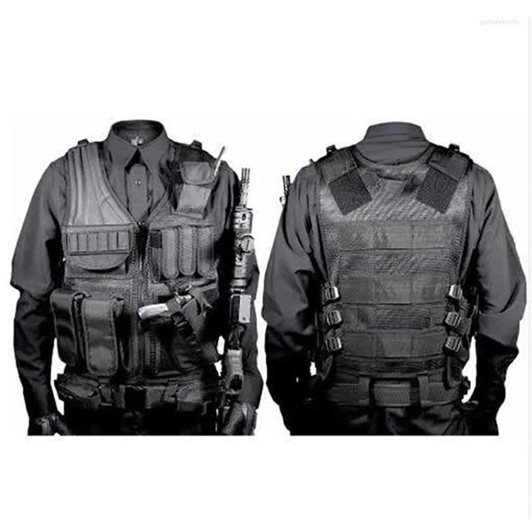 Tactical Vest Militar Combat Armour Mens Hunting Exército Ajustável Treinamento ao ar livre CS Guin22