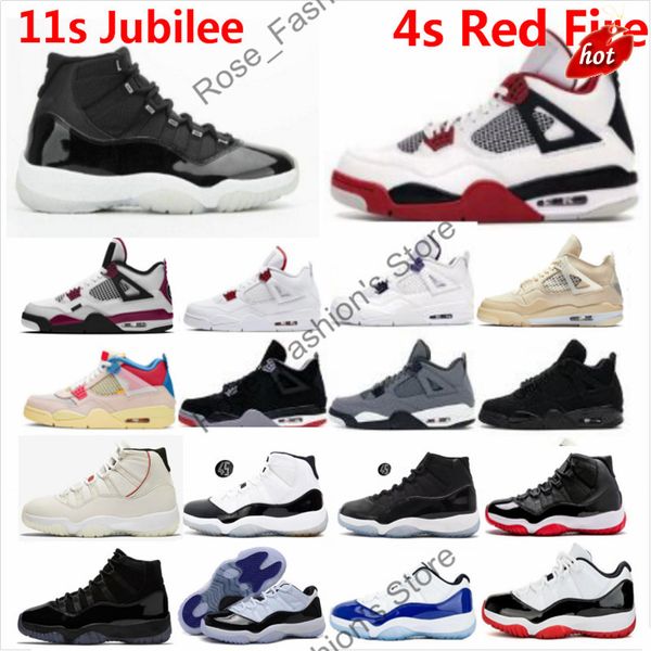 

11 jubilee basketball shoes 11s 25th anniversary space jam concords win like 82 mid navy blue 4s red fire black cat men women sneakers