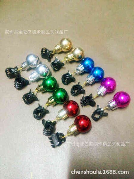 

factory outlet christmas beard with light ball decorations pendant patented clip