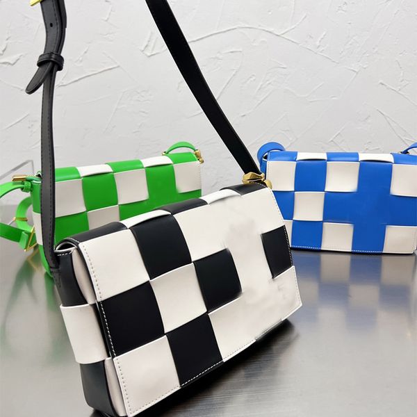 

black white checkerboard shoulder bag wallet purse women crossbody bags small mini square checks clutch pouch ladies plaid wallets