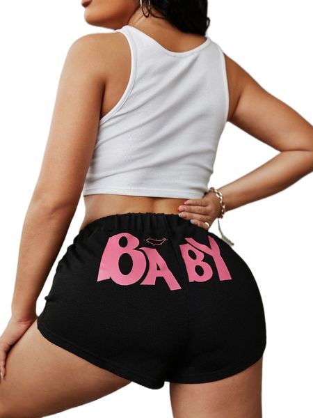 

letter graphic shorts b9wd#, White;black
