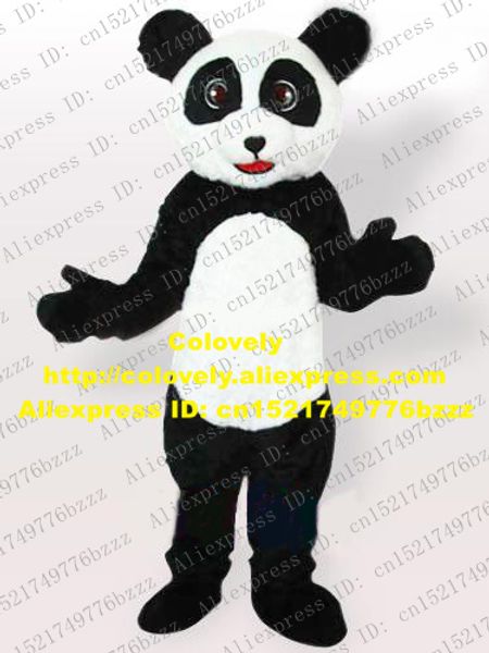 

mascot doll costume white black panda bear bearcat catbear ailuropus mascot costume with smiling cute face mascotte plush adule no.170 free, Red;yellow