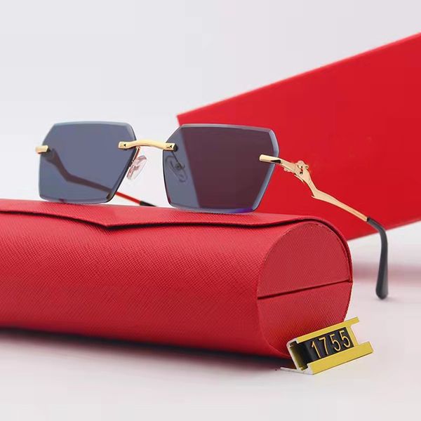 

new buffalo horn sunglasses fashion sports men's women's rimless rectangular bamboo wood glasses glasses box11, White;black