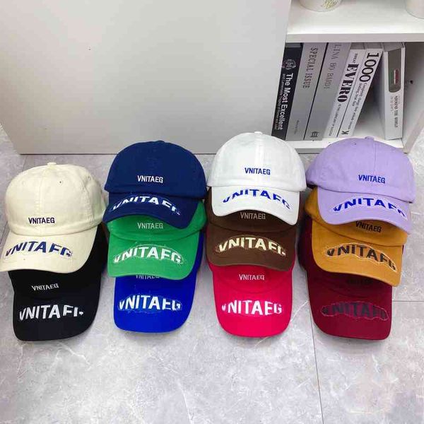 

ball caps korean spring and summer baseball cap ins female east gate letter hole street nostalgic duck tongue r8ma, Blue;gray