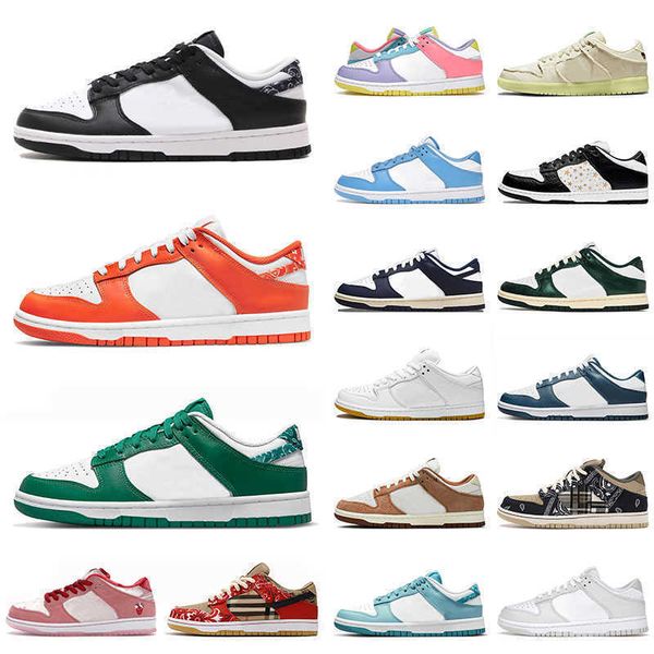 

2022 new arrival dunkes low mens womens casual shoes dunksb lows panda valerian blue vintage navy green paisley black valentine day designer