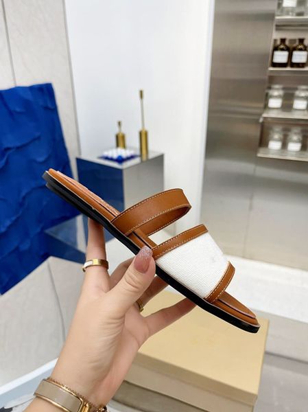 

genuine leather women's slippers flat heel simple and elegant style, Black