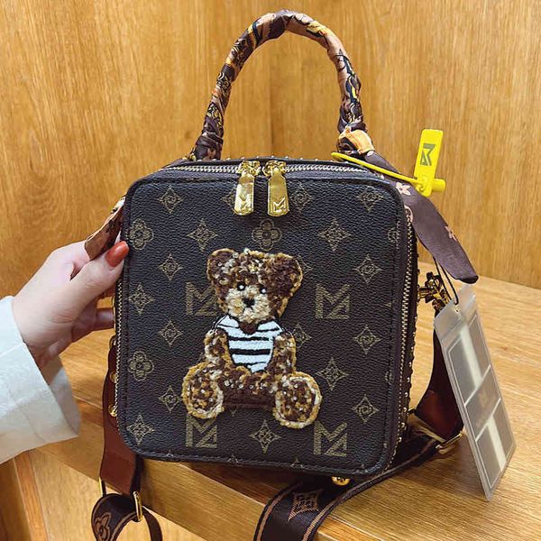 

sense texture women's autumn and winter printed messenger small square portable shoulder bag