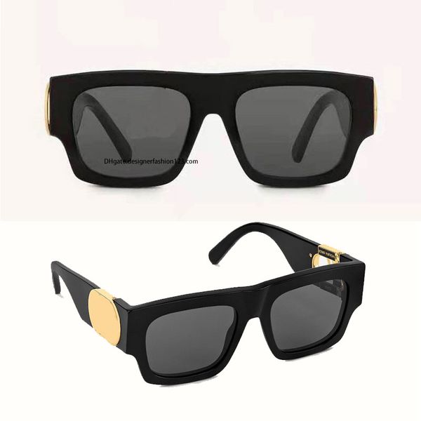 

designer sunglasses women cutout logo retro shiny gold z1487 sunglasses men summer sports style classic original box, White;black