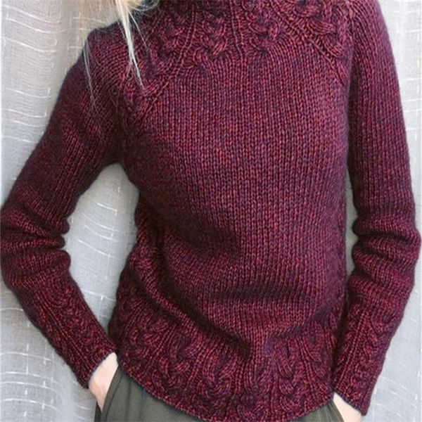 

european and american-style selling sweater solid color ma hua wen sweater knit sweater women's lj201126, White;black