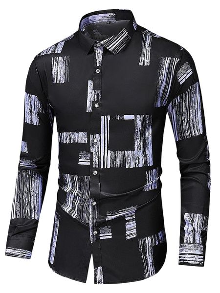 

men graphic print shirt d5kc#, White;black