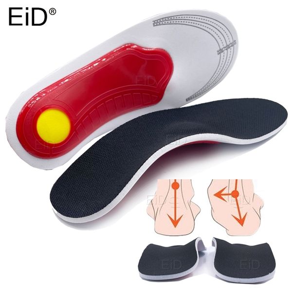 Eid Premium Ortic High Arch Suporte Insolas para sapatos Gel Pad 3D Suporte Feet Flat For Mull Men Ortopedic Foot Dor 220713