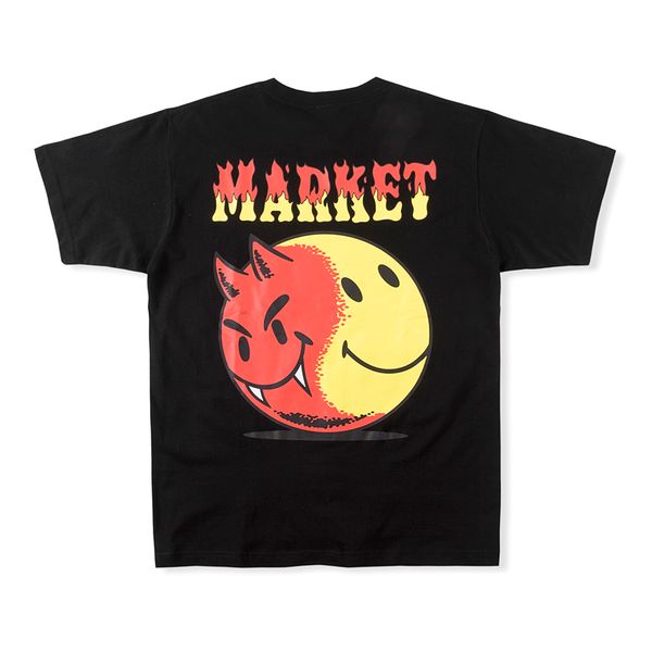 

22fw t shirt tee men women funny printed short sleeve casual t-shirt, White;black