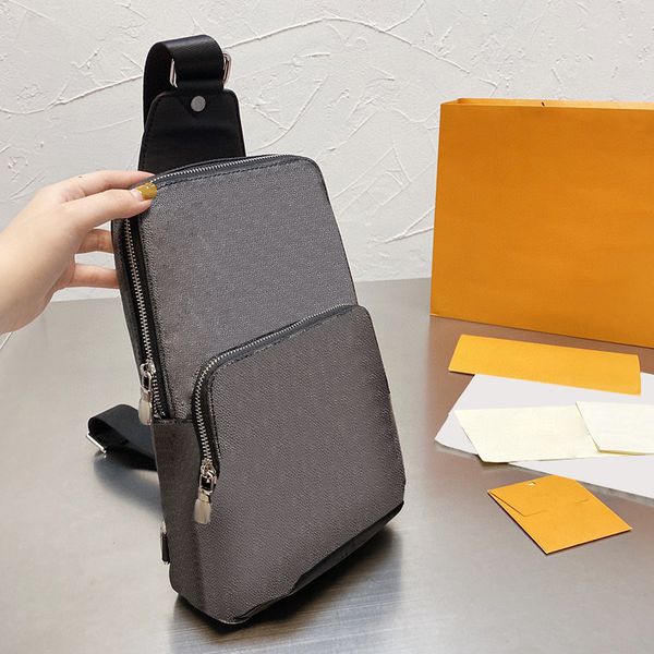 

men shoulder bags gentleman cross body check plaid chest designers handbags formal classic briefcase with high quality