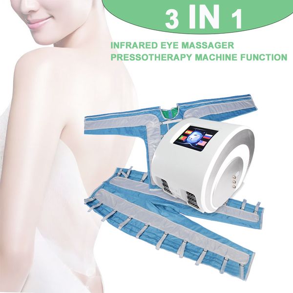 

3 in 1 portable body shaping pressotherapy lymphatic drainage air pressure massage machine body slimming infrared suit cellulite reduction p