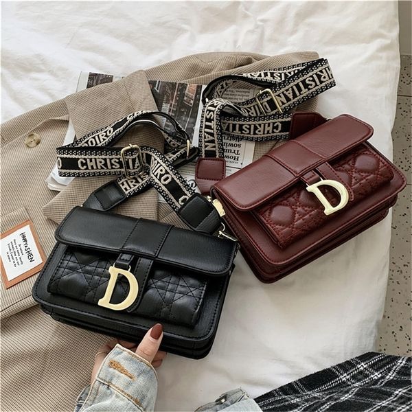 

women's new messenger small square black broadband version simple fashion versatile single 80% off purse sales