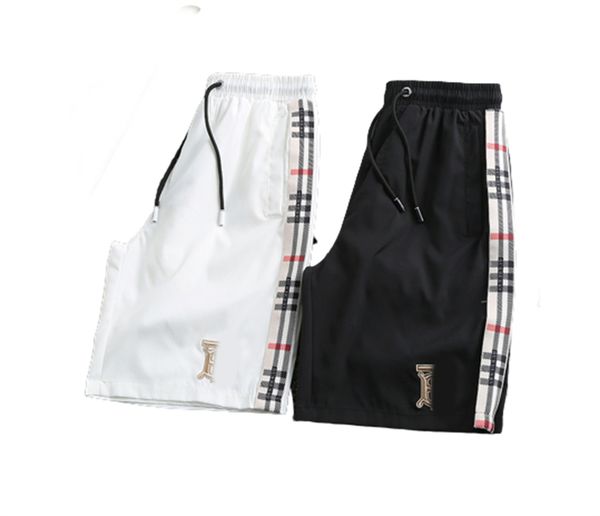 

2022 new arrival summer beach shorts mens shorts fitness bodybuilding breathable quick drying short gyms men casual joggers knee @17, White;black
