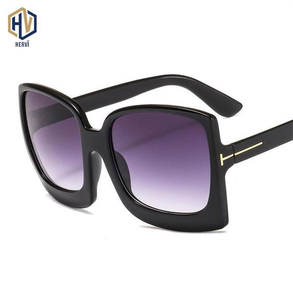 

sunglasses vintage oversized square women large black t frame sun galsses designer shades 2021 fashion eyewear333m, White;black