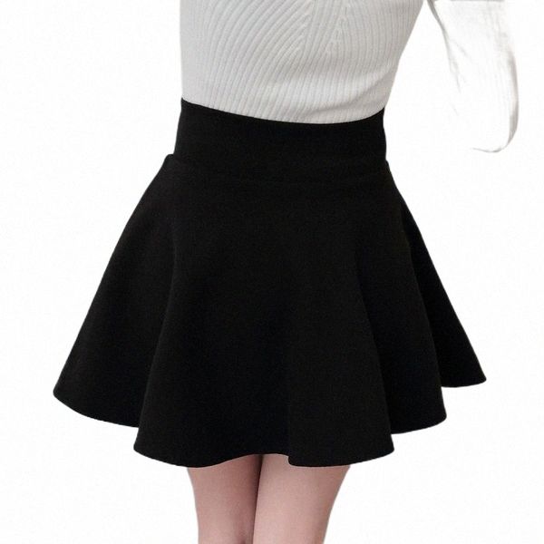 

women harajuku fashion summer high waist pleated skirt wind cosplay plaid kawaii female tutu skirts femininas saias o4gz#, Black
