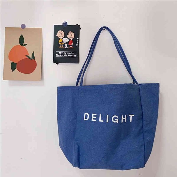 

canvas totes purses and handbags for women fashion girls female shopper casual solid color large capacity letters shoulder bags
