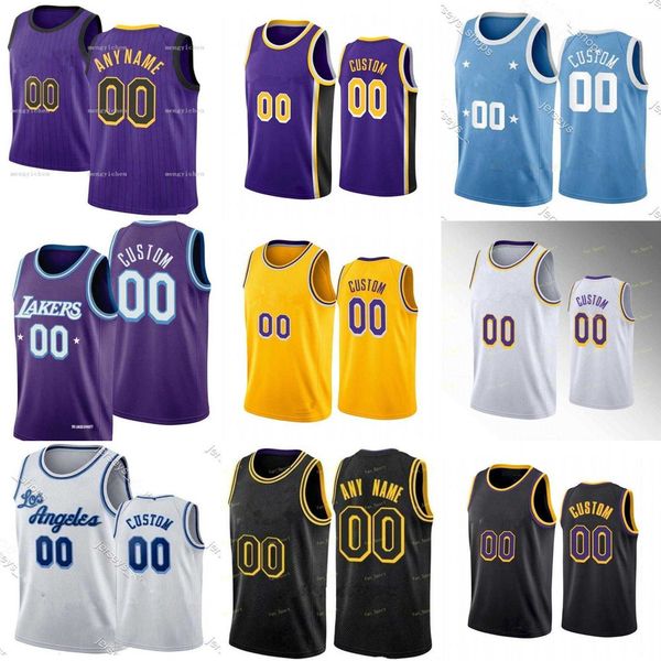 

75th custom los angeles''lakers''men jersey womn youth austin 15 reaves lebron 23 james talen 5 horton-tucker wilt 13 ch, Black;red