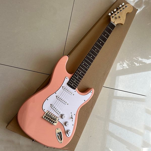 

electric guitar pink bright face body seiko made good timbre delivery home
