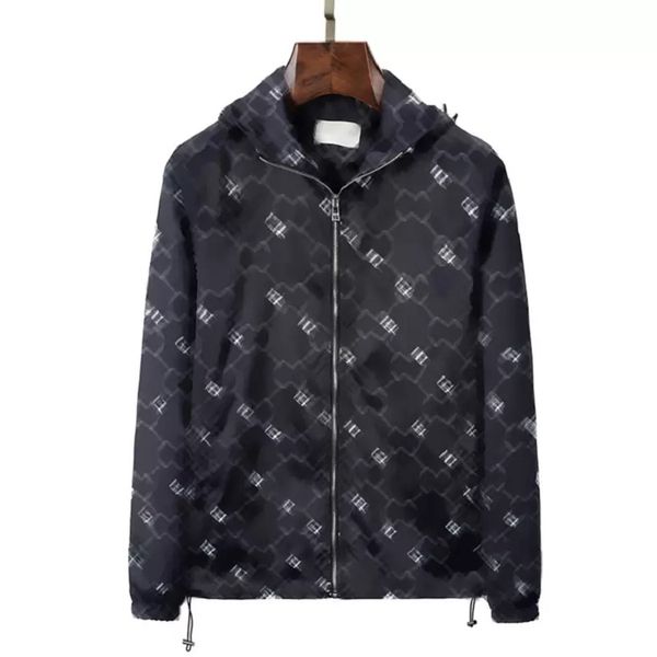 

new men's jacket cap winter autumn baseball letter print designer women's windbreaker zip hoodie jacket size m-3xl, Black;brown