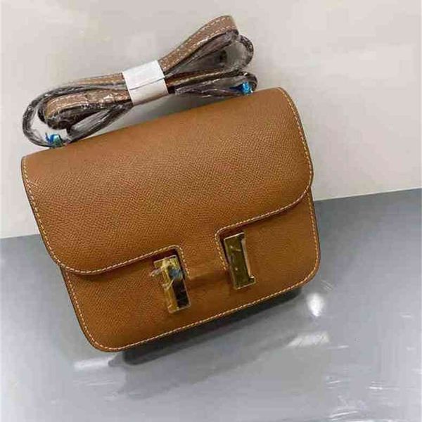 

designer handbags herme cross bag cowhide h-button grain kangk stewardess fashionable one shoulder small square women's bags