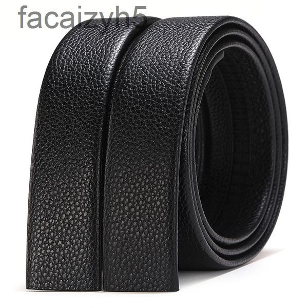 

belts designer beltmen's head leather automatic buckle litchi pig intestines headless trouser men'ssim32020, Black;brown