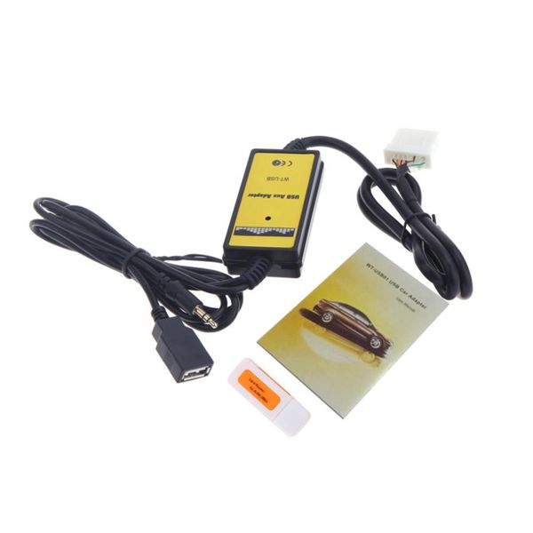 Диагностические инструменты Автомобильный Автомобильный USB Адаптер MP3 Аудио Интерфейс AUX Кабель для передачи данных Подключите виртуальный CD-чейнджер для Mazda входной аудио линии