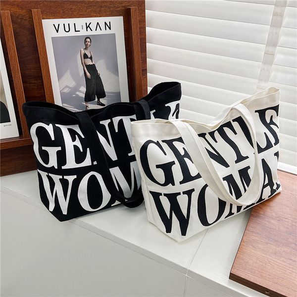 

selling women canvas shoulder bag shakespeare print ladies shopping bags casual large-capacity shopper bags