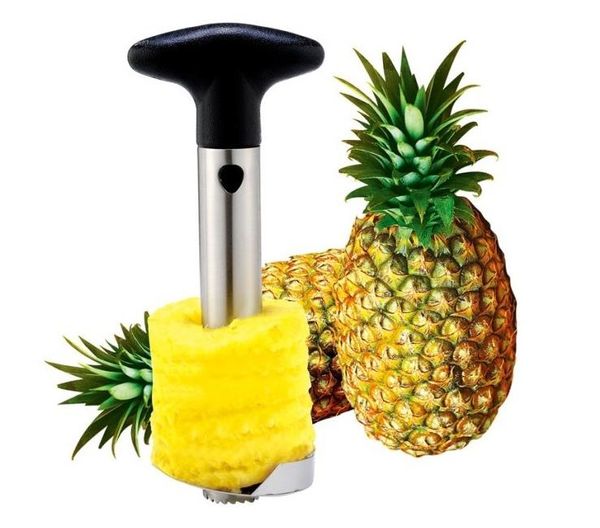 DHL Creative Stainless Aço Fruit Ferramenta de abacaxi Corer Slicers de abacaxi Ferramentas de cozinha Ferramentas de abacaxi-peeleler faca 50pcs SN6602