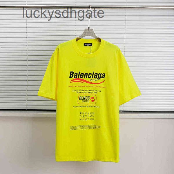 

2022 brand classic blac t shirt and polo shirts correct 2022ss spring summer new trend paris environmental wav, White;black