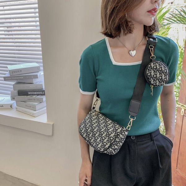 

2022 designer new fashion printed small messenger female shoulder bags handbags