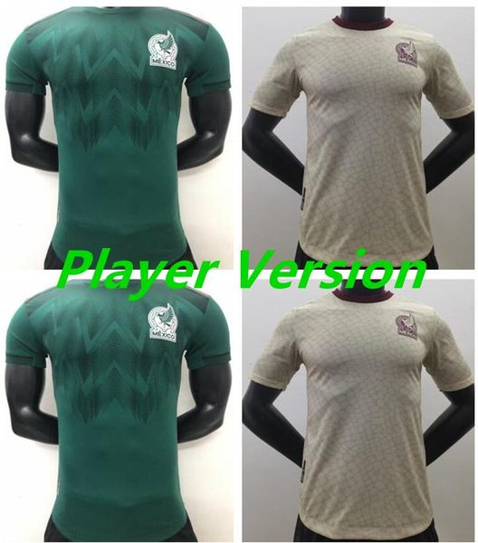 

player version 2021 2122 mexico soccer jersey green national copa america 20 21 22 h.moreno chicharito lozano guardado carlos vela c.vela fo, Black;yellow