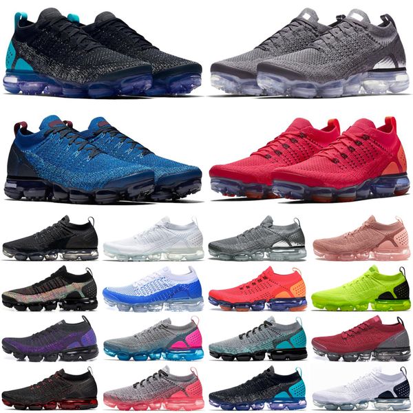 

2.0 men women casual shoes fly knit triple black mens trainers sports sneakers runners