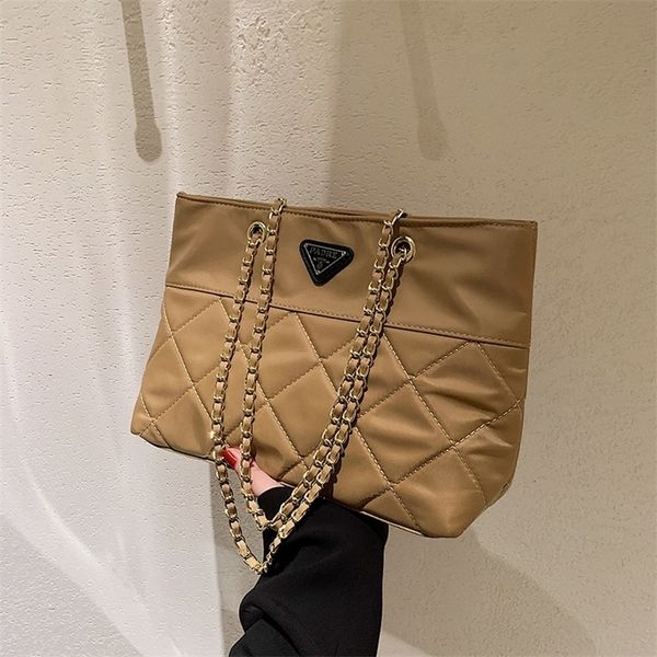 

women's autumn new simple lingge chain single fashion large capacity tote messenger su69 clearance outlet sale