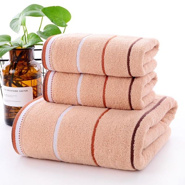 Toalha Algodão de algodão de três segmentos Bath Bath Set Gift Absorve Face pack 100 Hand para crianças homens mulheres adultsstowel