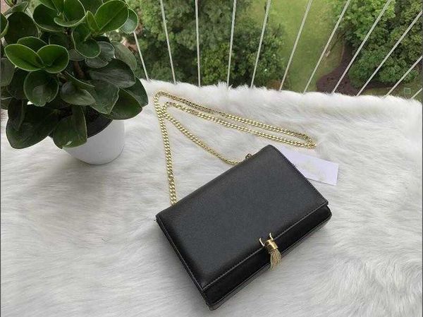 

genuine leather chain purse fashion clutch lady chain shoulder bag cowhide handbag presbyopic card holder purse messenger women