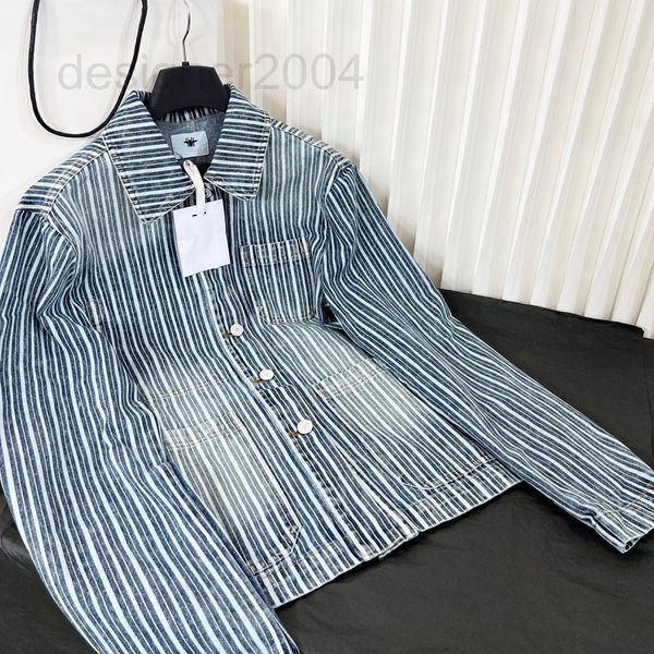 

women's jackets designer mini high edition cd dijia 22 early autumn stripe den, Black;brown