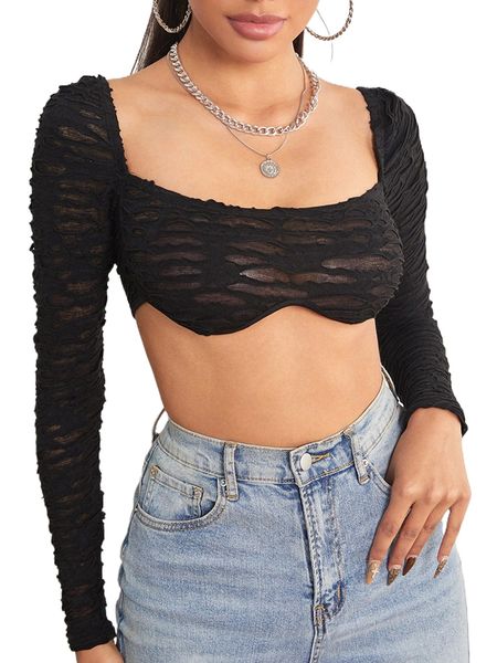 

petite textured crop 25jv#, White