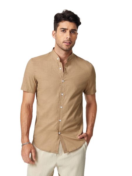 

men mock neck shirt d3ni#, White;black