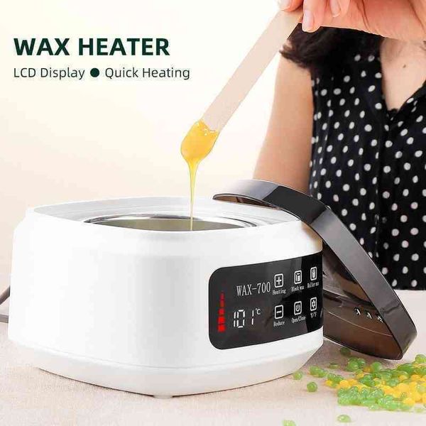 

nxy epilator electric wax heater hair removal warmer machine 500ml large space dipping pot quick melting with lcd screen display 0621
