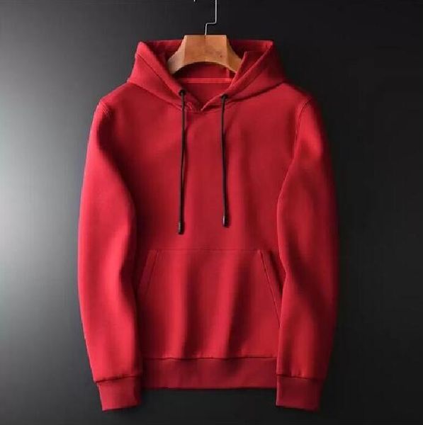 

men's hooded sweatshirt brand high-grade cotton hooded autumn and winter, Black